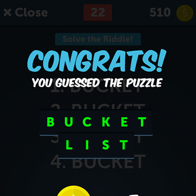  Bucket List 