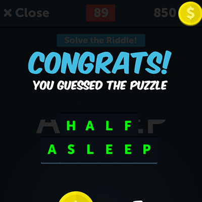  Half Asleep 