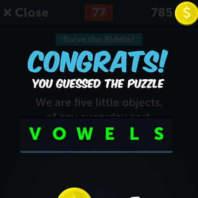  Vowels 